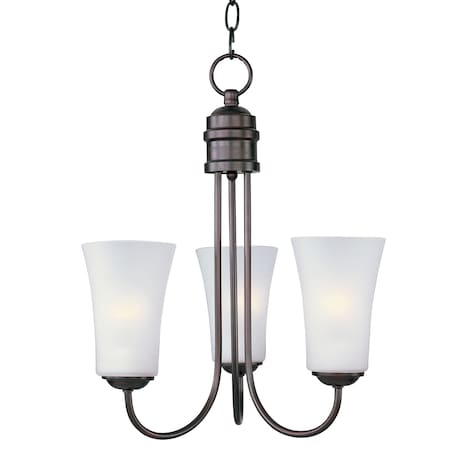 Maxim Lighting Logan 3-Light 17" Wide Oil Rubbed Bronze Chandelier 10043FTOI